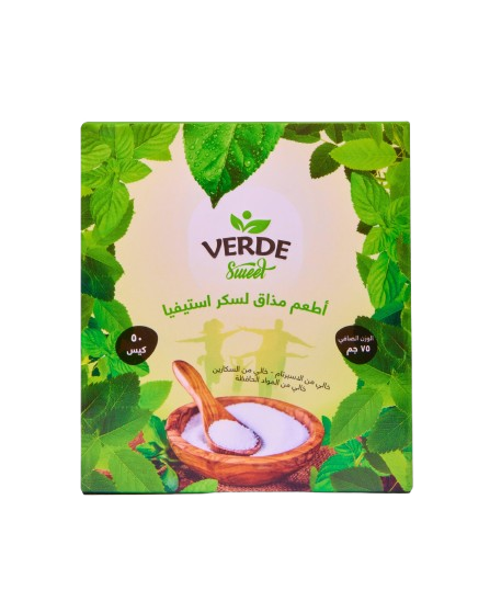 Verde Sweet sugar 50 sachets عبوة سكر فيردي 50 كيس - Image 1