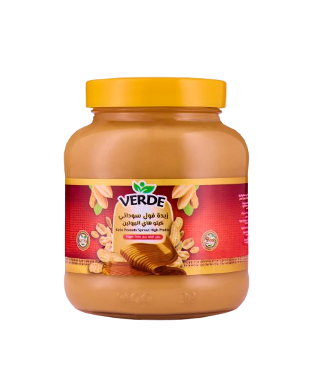 Verde Keto peanuts spread high protin 350 GM زبدة الفول السوداني فيردي كيتو عالية البروتين 350 جرام - Image 1