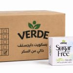 Verde Sugar-Free Coconut Digestive Biscuits 180g – Box of 24 Packs