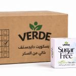 Verde Sugar-Free Vanilla Digestive Biscuits 180g – Box of 24 Packs